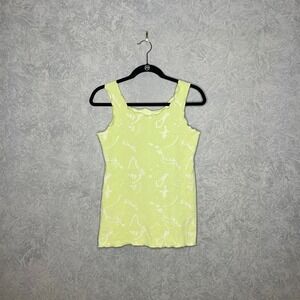Haystacks bright green floral sleeveless top